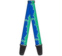 Buckle-Down Guitar Strap Seattle Skyline Blue Green 2 Inches Wide