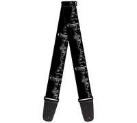 Buckle-Down Guitar Strap - Seattle Vivid Skyline Black/White - 2" Wide - 29-54" Length