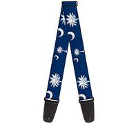 Buckle-Down Guitar Strap - South Carolina Flags Scattered - 2" Wide - 29-54" Length