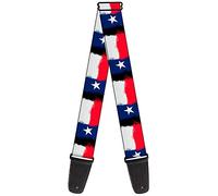 Buckle-Down Guitar Strap Texas Flag Painting 2 Inches Wide