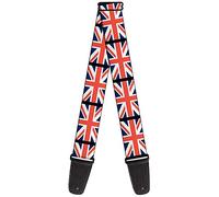 Buckle-Down Guitar Strap United Kingdom Flags 2 Inches Wide