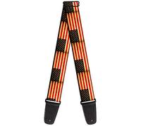 Buckle-Down Guitar Strap Vintage US Flag Repeat 2 Inches Wide