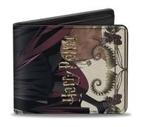 Buckle-Down Harry Potter Bifold Hemione Granger Spell Book Stylized Anime Cast Pose Vegan Leather Wallet