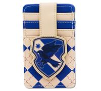 Buckle-Down Harry Potter Wallet, Character Wallet ID Card Holder, Harry Potter Ravenclaw Crest Gray/Blue, Vegan Leather