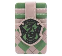 Buckle-Down Harry Potter Wallet, Character Wallet ID Card Holder, Harry Potter Slytherin Crest Gray/Green, Vegan Leather