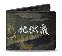 Buckle-Down Hell's Paradise Wallet, Bifold, Hell'S Paradise Scene and Title Logo, Vegan Leather