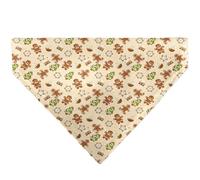 Buckle-Down Holiday Decorated Gingerbread Cookies Collage Tan Slip On Collar Bandana Only