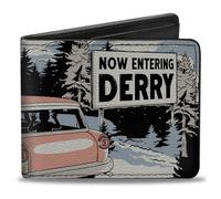 Buckle-Down IT Wallet, Bifold, It Welcome To Derry Now Entering Scenic View, Vegan Leather