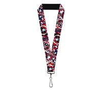 Buckle Down - Key Chain - Buckle-down Lanyard - Captain America Not Applicable