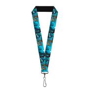 Buckle-Down Unisex-Adult's Lanyard-1.0"-Cinderella Ball Night Scenes Key Chain, Multicolor, One Size