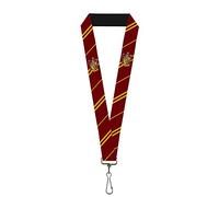 Buckle-Down - Key Chain - Lanyard - 1.0" - Gryffindor Crest Stripe unisex-adults One size