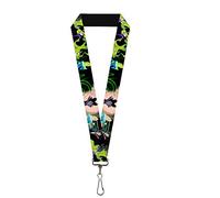 Buckle-Down Unisex-Adult's Lanyard-1.0"-Princess Aurora & Maleficent Scenes Key Chain, Multicolor, One Size