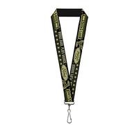 Buckle Down Unisex-Adult's Lanyard-1.0"-Ford F-150 Works Hard, Plays Harder./Stars Key Chain, Multicolor, One Size