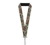 Buckle Down Lanyard-1.0"-Mossy Oak Break-up Infinity, Multicolor, One Size