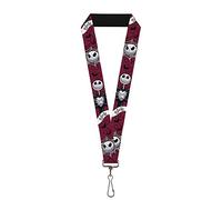Buckle-Down Lanyard-1.0-Nightmare Before Christmas Jack Face/Corpse, Multicolor, One size