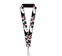 Buckle Down Men's Lanyard-1.0-Sylvester The Cat Poses Stacked Black Key Chain, Multicolor, One Size