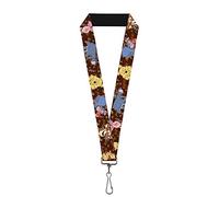 Buckle Down Lanyard-1.0-Winnie The Pooh Character Poses, Multicolor, One size
