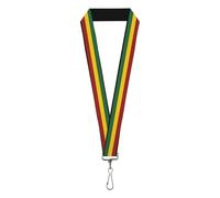 Buckle Down Lanyard - Rasta