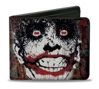 Buckle-Down Men's Bifold Wallet Joker Bi-Fold, Multicolor, 4.0" x 3.5"