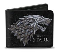 Buckle-Down Men's Bifold Wallet, Game of Thrones, 4.0" x 3.5", Black, Red, Gray, 4.0" x 3.5", Bifold Wallet