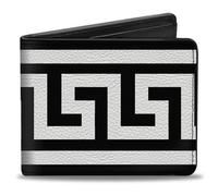 Buckle-Down Men's Bifold Wallet Greek Key, 4.0" x 3.5", Greek Key, 4.0" x 3.5", Buckle-down Bifold Wallet Greek Key