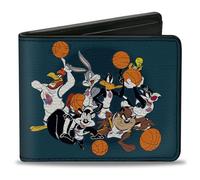 Buckle-Down Men's Bifold Wallet Looney Tunes Bi-Fold, Multicolor, 4.0" x 3.5"