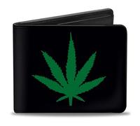 Buckle-Down Men's Bifold Wallet Weed, 4.0" x 3.5", Weed, 4.0" x 3.5", Buckle-down Bifold Wallet Weed