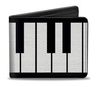 Buckle-Down mens Buckle-down Bifold Piano Bi Fold Wallet, Multicolor, 4.0 x 3.5 UK