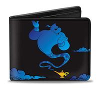 Buckle-Down Men's Bifold Wallet Aladdin Genie Bi-Fold, 4.0" x 3.5"