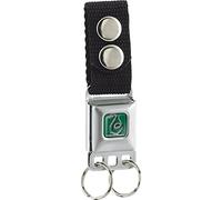 Buckle-Down Men's Keychain-Slytherin Snake Full Color Greens Key Chain, Multi, One Size