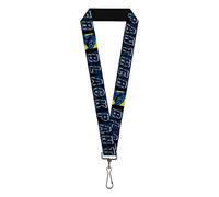 Buckle-Down Men's Lanyard-Black Panther Key Chain, Multicolor, Default