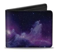 Buckle-Down Men's Bifold Wallet Bi-Fold, Multicolor Galaxy, 4.0" x 3.5"