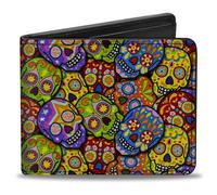 Buckle-Down Men's Wallet, Multicolor, 4.0" x 3.5"