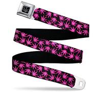 Buckle-Down Men's Seatbelt Belt Weed Regular, Multicolor, One size