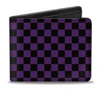 Buckle-Down Men's Standard Bifold Wallet Checkered, 4.0" x 3.5"