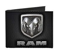 Buckle-Down Men's Standard Canvas Bifold Wallet-Ram, 4.0" x 3.5"