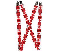 Buckle-Down Men's Suspender-Canada, Multicolor, One Size