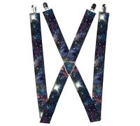 Buckle-Down Men's Suspender-Galaxy, Multicolor, One Size