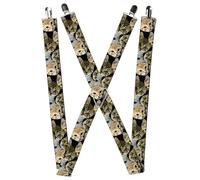 Buckle Down Men's Suspender-Kittens, One Size