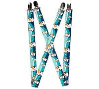 Buckle Down Men's Suspender-Penguin, One Size