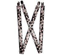 Buckle-Down Men's Suspender-Pigs, Multicolor, One Size