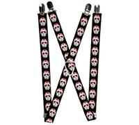 Buckle-Down Men's Suspender-Sugar Skulls, Multicolor, One Size, Multicolor, One Size