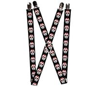 Buckle-Down Men's Suspender-Sugar Skulls, Multicolor, One Size