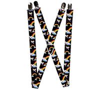 Buckle-Down Men's Suspender-Unicorns, Multicolor, One Size, Multicolor, One size