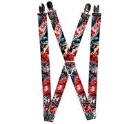 Buckle-Down Men's Suspenders, Multicolor, 3.5" x 2.5"