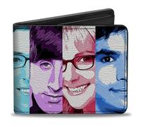 Buckle-Down Men's Wallet, Multicolor, 4.0" x 3.5"