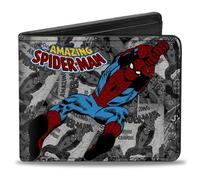 Buckle-Down Men's Wallet, Multicolor, 4.0" x 3.5"