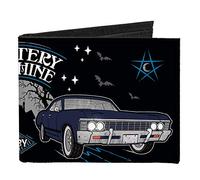 Buckle-Down Men's Wallet, Scooby Doo Supernatural, 4.0" x 3.5"