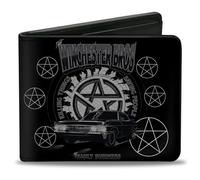 Buckle-Down Men's Wallet, Supernatural, 4.0" x 3.5"