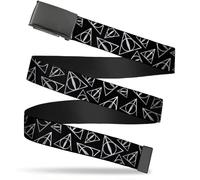 Buckle-Down Men's Web Belt Harry Potter 1.25", Multicolor, Wide-Fits up to 42" Pant Size